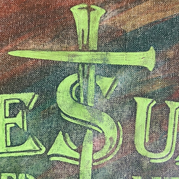 Jesus Saved My Life* Acrylic Canvas Painting - Picture 16 of 16